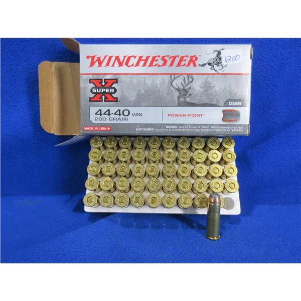 44-40 Win. 200 Grain Power-Point Winchester Cartridges