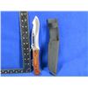Image 1 : Fixed Blade Hunting Knife with Nylon Sheath - 6" Blade