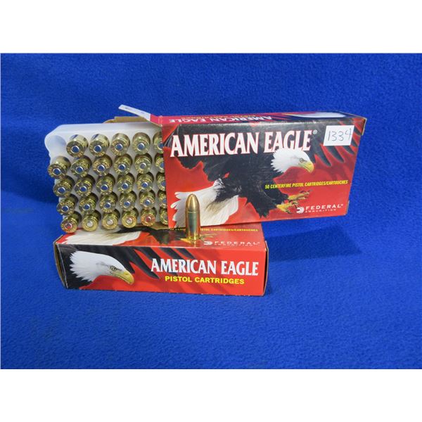 9MM Luger 115gr FMJ American Eagle Federal Cartridges