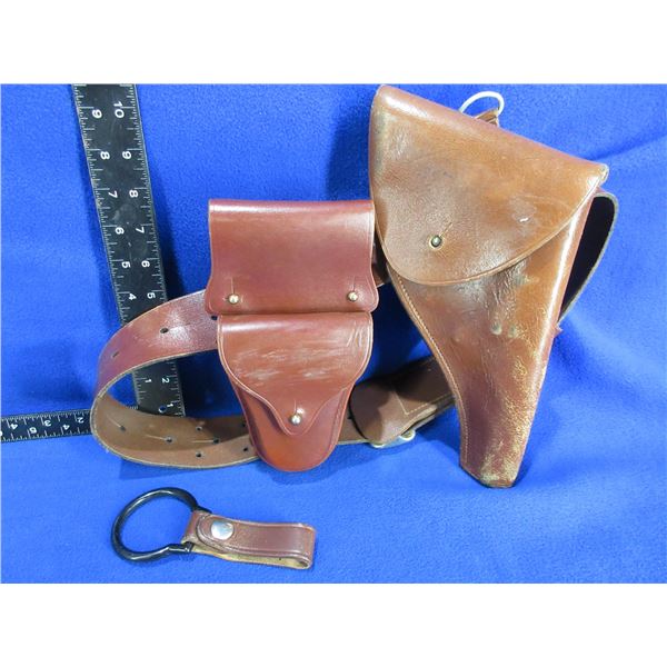 J. E. Lortie Co. Holster, Belt, Handcuff Pouch and Key Ring