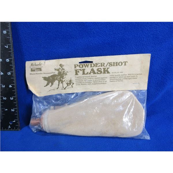 Uncle Mike's Powder/Shot Flask - Holds 1/2 lb Black Powder