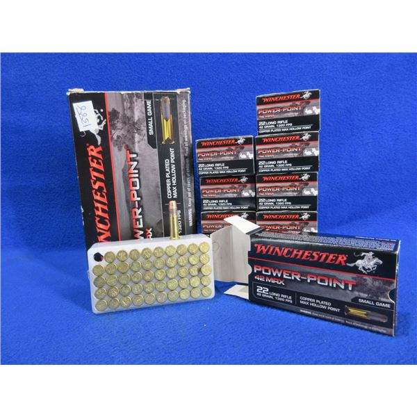 22 LR 42gr HP Copper Plated Winchester Cartridges