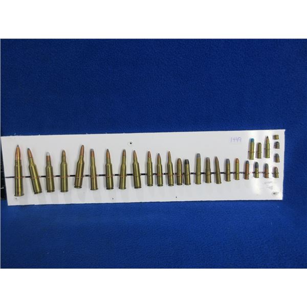 Homemade Bullet Board - 29 Assorted Cartridges