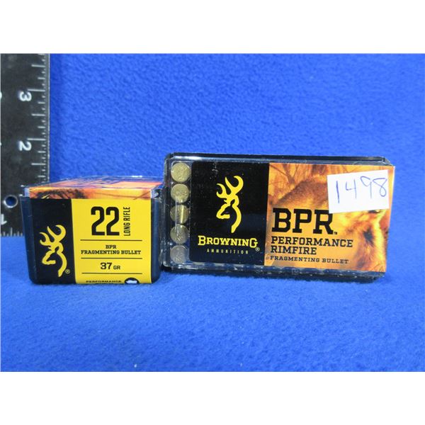 22LR 37gr BPR Fragmenting Bullet Browning Cartridges