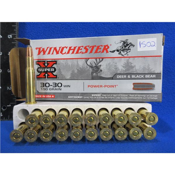 30-30 Win. 150gr PP SuperX Winchester Cartridges
