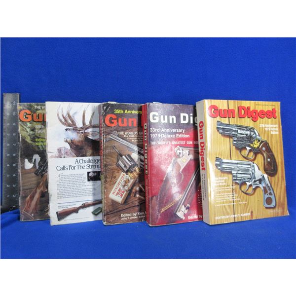 5 Books - Gun Digest 1973, 1979, 1981, 1984, 1987