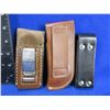 Image 2 : 3 Leather Sheaths - Leatherman, Gerber and Unknown