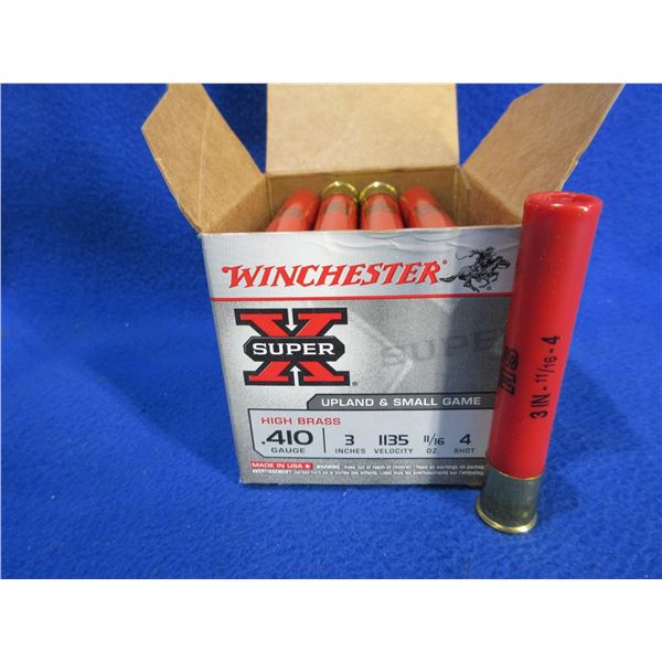 410 Ga. 3" 4 Shot SuperX Winchester Shotshells - Box of 25