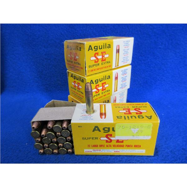 22 LR HV Solid Super Extra Aguila Cartridges
