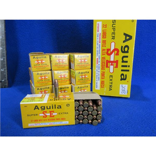 22 LR HV Solid Super Extra Aguila Cartridges