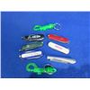 Image 1 : 6 Key Chain Knives and 2 Swivel Snap Hook Key Chains