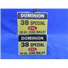 Image 2 : Collector Ammo - 38 Spl Lead & FMJ Dominion Cartridges