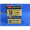 Image 2 : Collector Ammo - 38 S&W 145gr Lead Dominion Cartridges