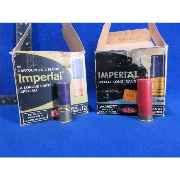 12 Ga. 2 3/4" Mixed Shotshells - Box of 25, Box of 17