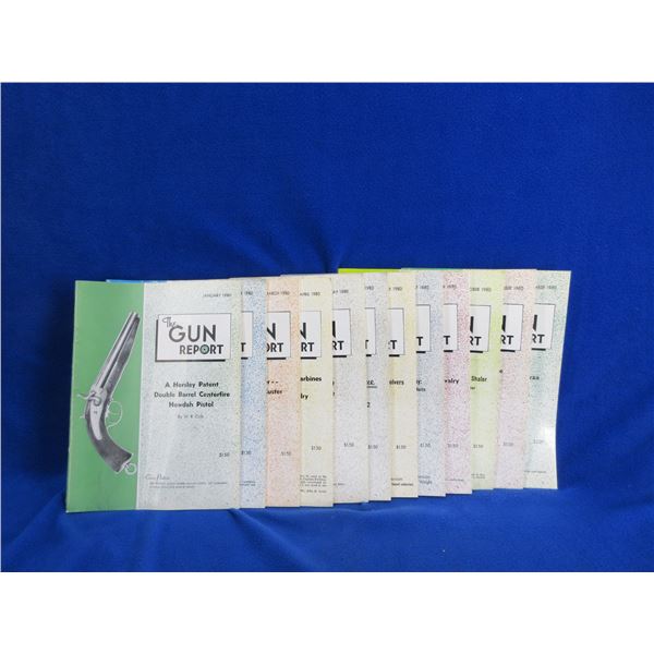 12 Books - The Gun Report 1980 - All 12 Issues