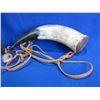 Image 1 : Vintage Powder Horn - Horn was hand etched by owner