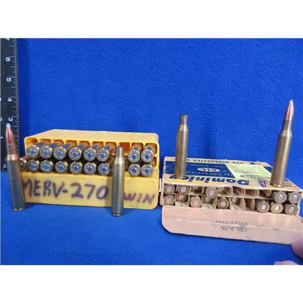 270 Win Reloads - Box of 18 + 2 Brass, Box of 6 + 12 Brass