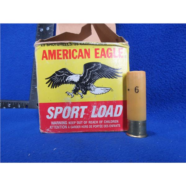 20 Ga. 2 3/4" 6 Shot American Eagle Federal Shotshells