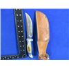 Image 1 : Fixed Blade R.H. Ruana Knife with Original Leather Sheath