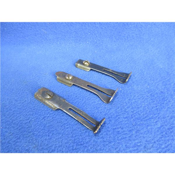 Lot of 3 Misc. Rear Sights - Ramps Missing