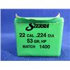 Image 2 : 22 Cal. .224" 53gr HP Match Sierra Bullets - Box of 86