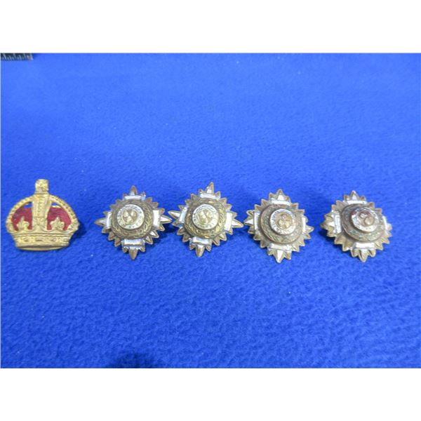 C.A.F. Officer Kings Crown & Officers Rank Shoulder Pips