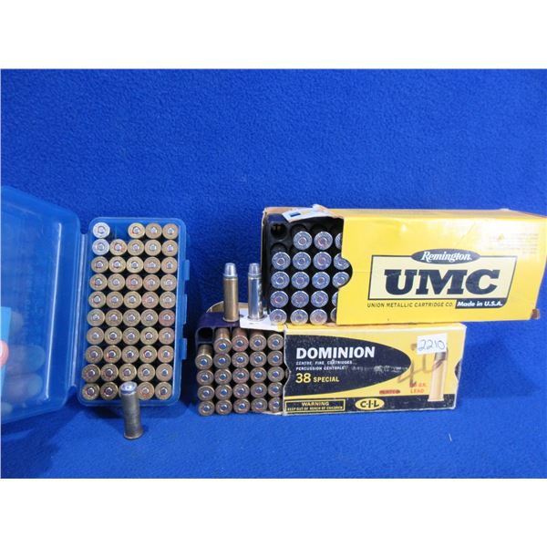 38 Spl Reloads - Box of 50, Box of 44, Box of 25
