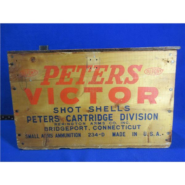 Peters Victor Wood Ammo Box - 14 3/8" x 9 1/4" x 8 3/4"