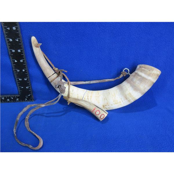 Powder Horn with Powder Measure Horn