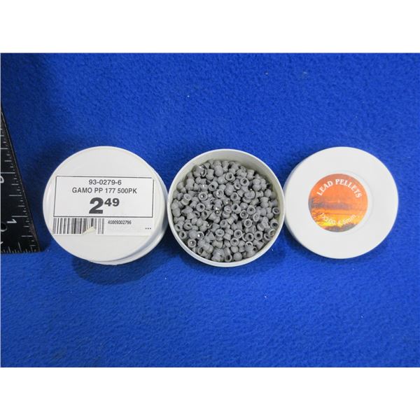 .177 Cal. Gamo Lead Pellets - 2 Tubs of 200 - Appear Full