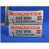 Image 2 : 243 Win. 100gr PP SuperX Winchester - 2 Boxes of 20