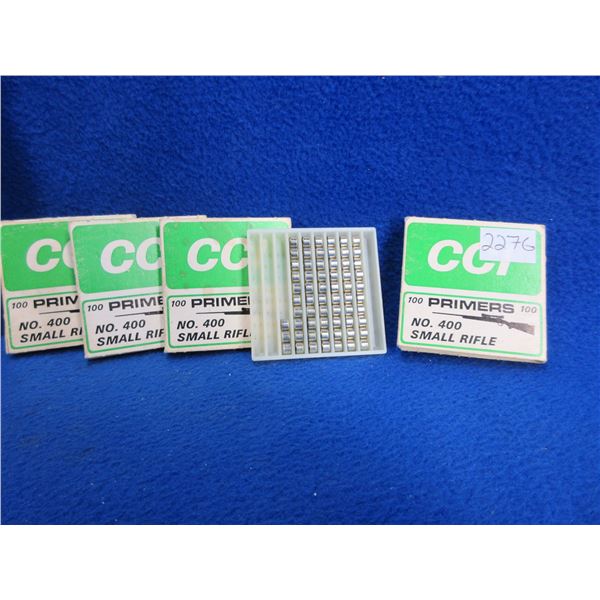 CCI No. 400 Small Rifle Primers - 3 Boxes of 100, Box of 63