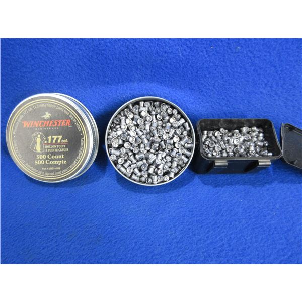 .177 Cal. Pellets - Tin of 500, Tub of 250 (3/4 Full)