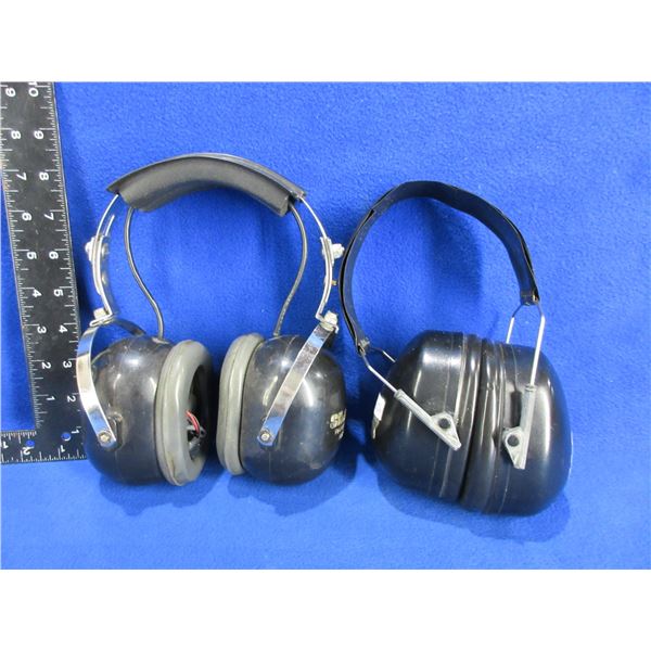2 Vintage Sets Hearing Protection Ear Muffs