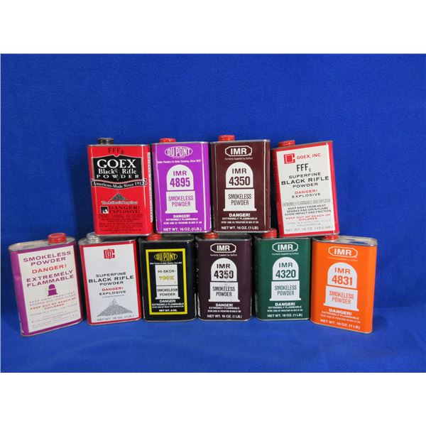 10 Empty Collector Powder Tins