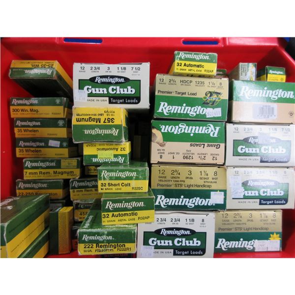 Lot of 45 Misc. Empty Remington Cartridge/Shotshell Boxes