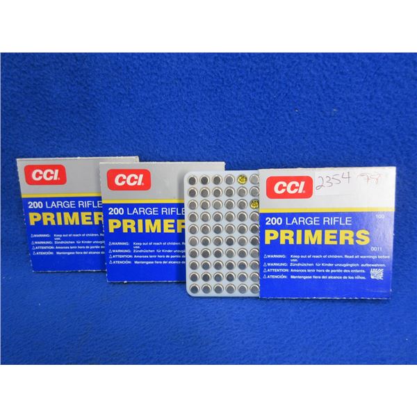 CCI 200 Large Rifle Primers - 2 Boxes of 100, Box of 78