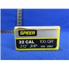 Image 2 : 32 Cal. .312" 100gr JHP Speer Bullets - Box of 50