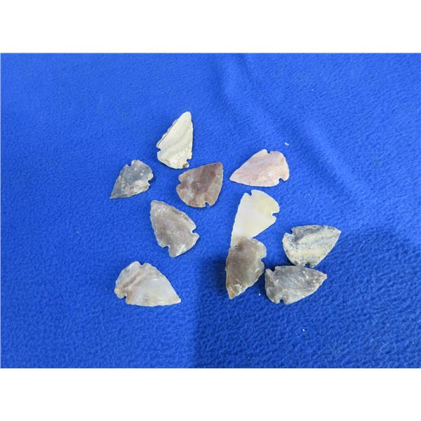 10 Arrowheads - Approx. 1" to 1 1/2" Length