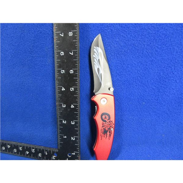 NEW Fixed Blade Locking Knife 3 1/4" Blade