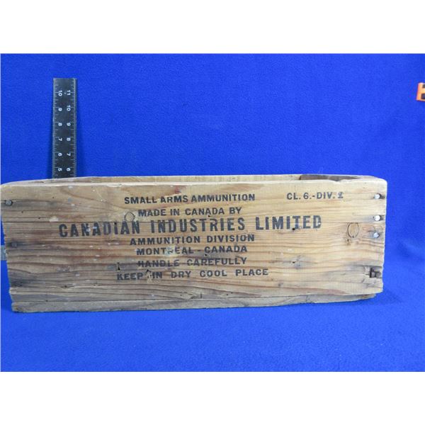 Wood Ammo Box - CIL Small Arms - 15" x 9" x 5" Deep