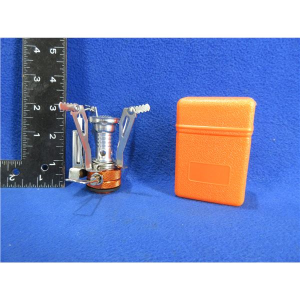 Portable Mini Butane Camping Stove with Plastic Case
