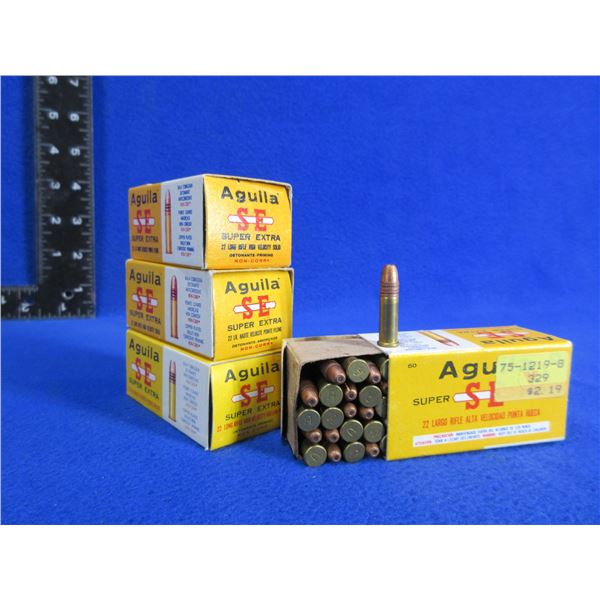 22 LR HV Solid Super Extra Aguila Cartridges