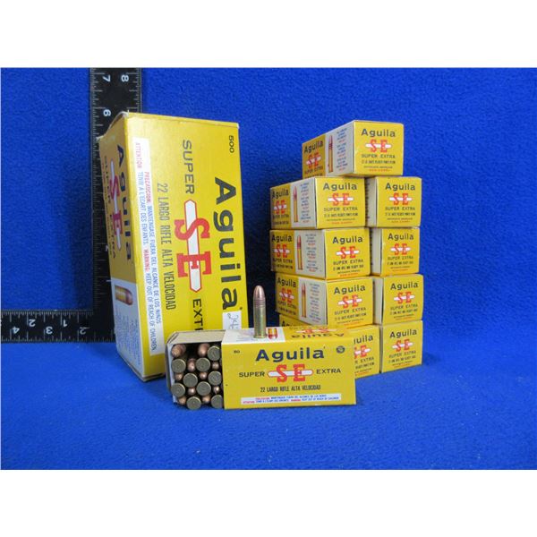 22 LR HV Solid Super Extra Aguila Cartridges