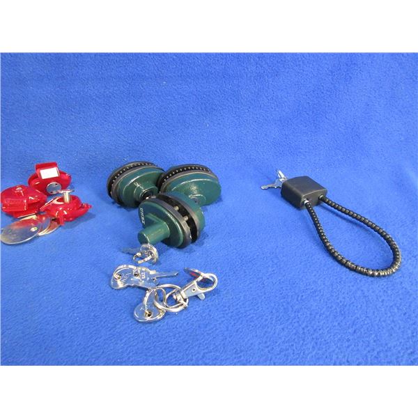 Lot of 6 Trigger Locks and 1 Cable Lock