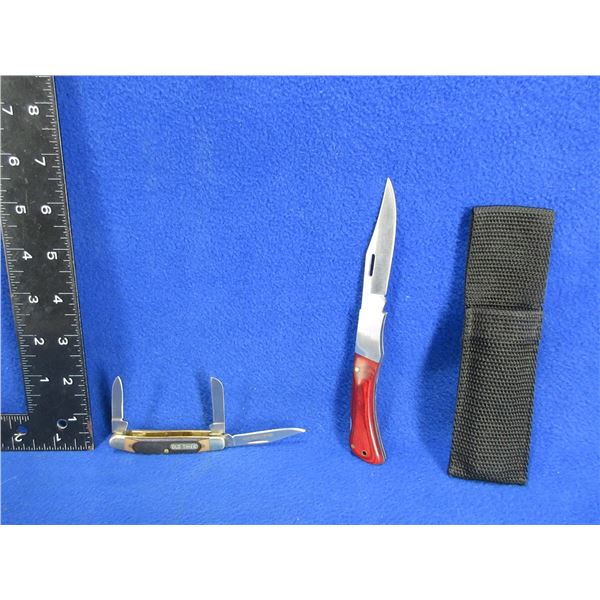 2 Folding Blade Knives - Old Timer and Stainless China