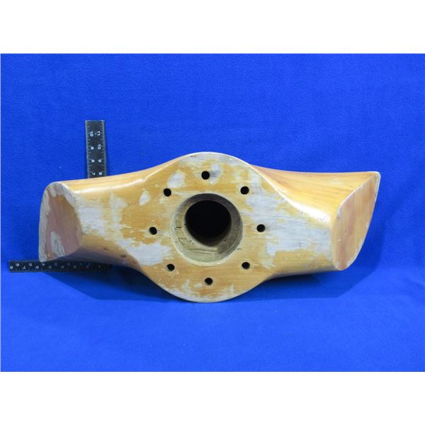 Vintage Wood Propeller Hub Dated 1942