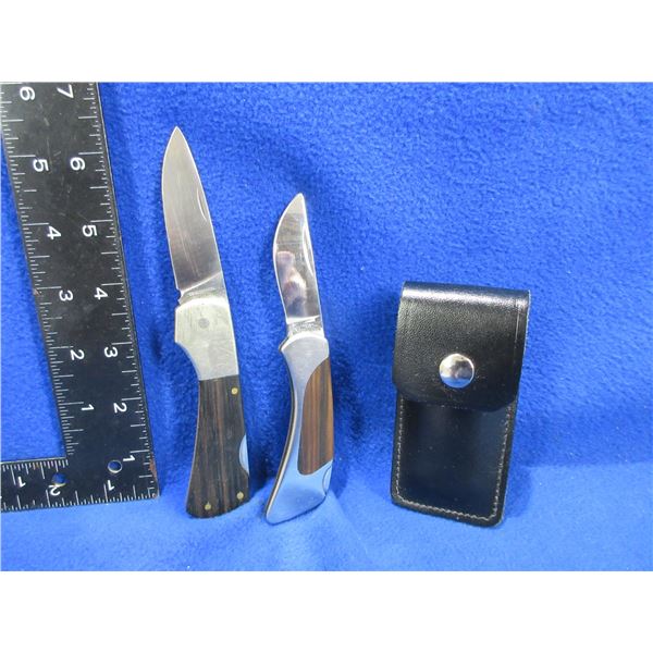 2 Folding Blade Locking Knives - Ruko and Japan