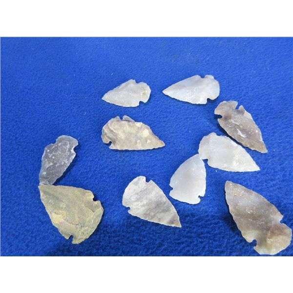 10 Arrowheads - Approx. 1" to 1 1/2" Length