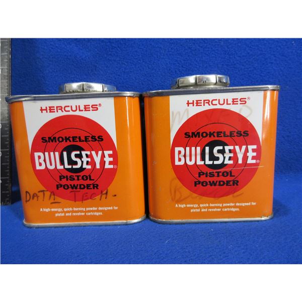 2 Collector Powder Tins with Unknown Powder (Black??)